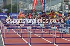 Tiffany Porter wins the 100 metres hurdles, Great North CityGames. Photo: David T. Hewitson/Sports for All Pics
